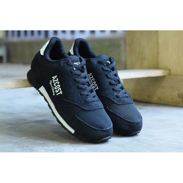 SEPATU PRIA | SEPATU MURAH | SEPATU HANDMADE BANDUNG | SEPATU AZCOST SPORT RUNNER HITAM