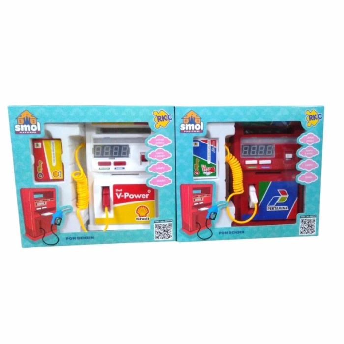 Sale Mainan Anak Spbu Mini Rkc - Smol Play It Real Pom Bensin Lampu &amp; Suara Trendi