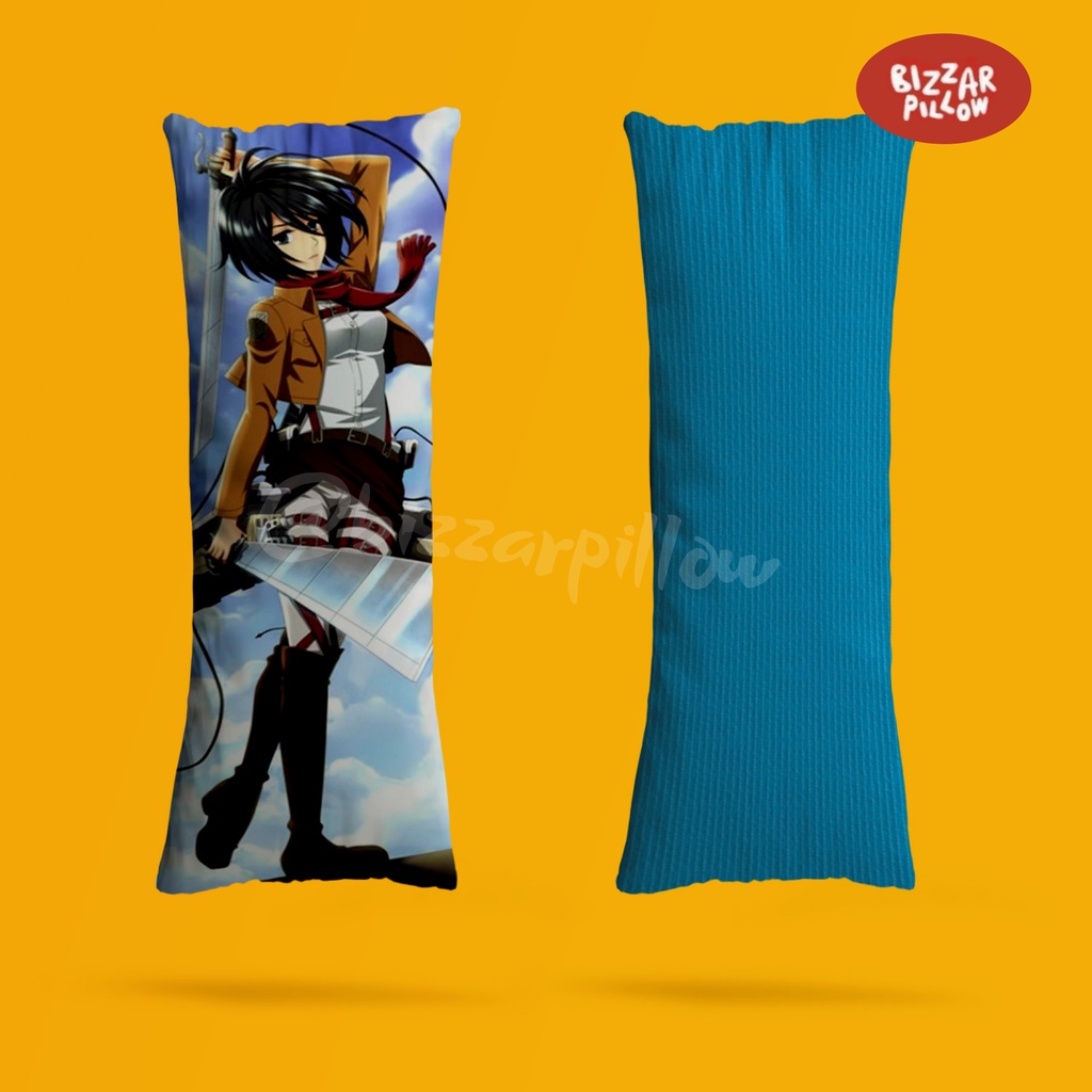 Bizzarpillow Bantal Anime Dakimakura Ukuran 100 x 36cm  Custom Jujutsu Kaisen / AOT / Demon Slayer BZ155