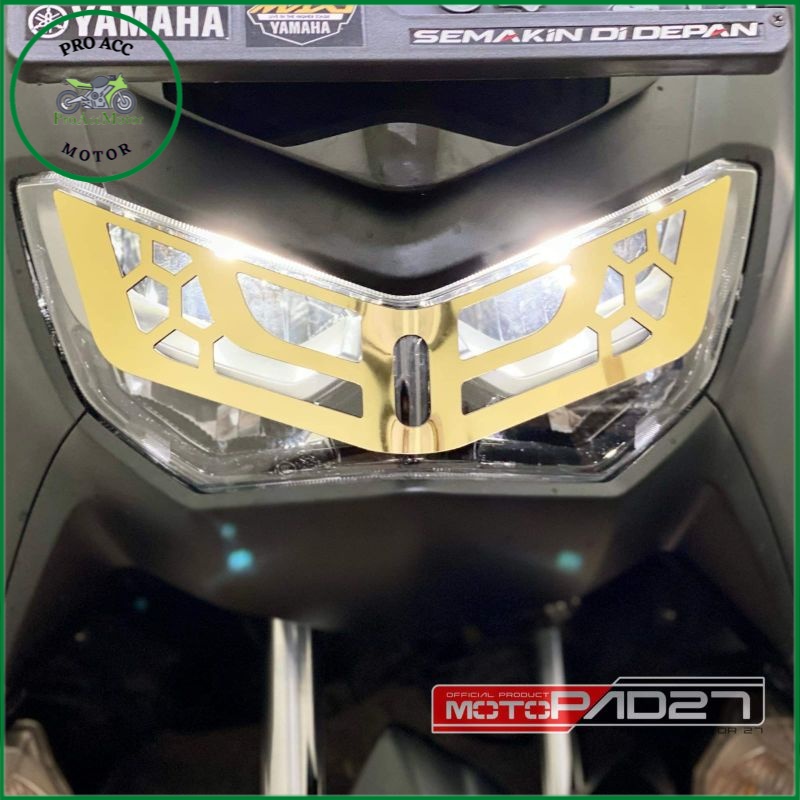 motopad27 garnish lampu depan Yamaha NEW NMAX 2022 2021 2020