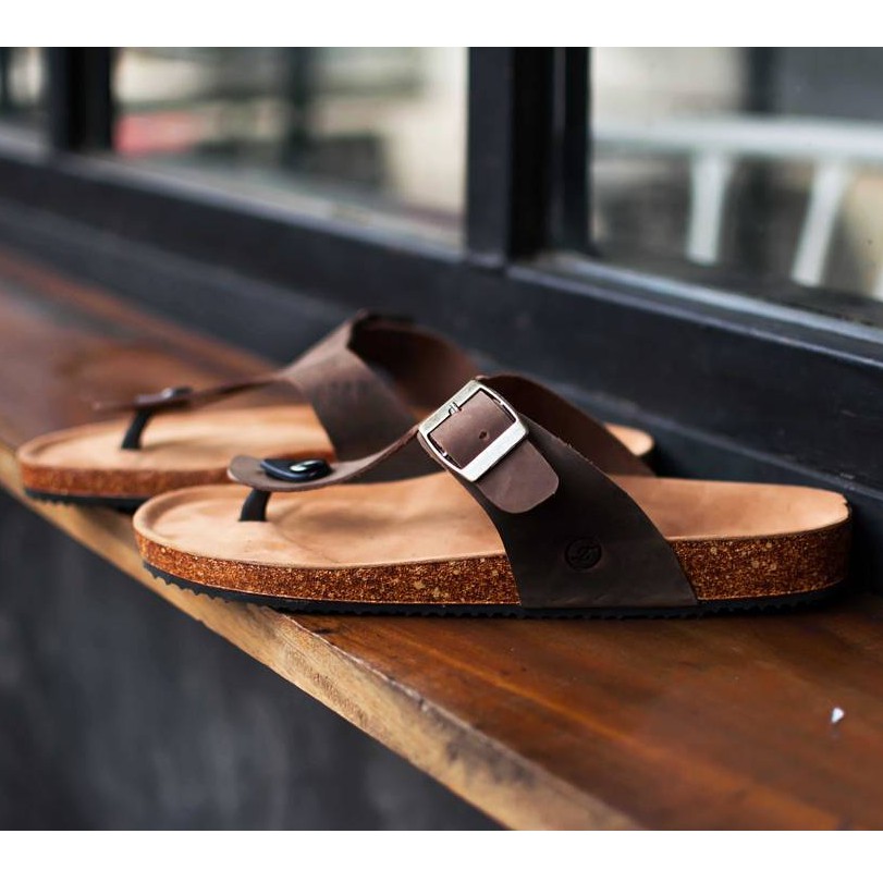 ENZO |ManNeedMe x Zapato| KULIT ASLI ORIGINAL Sandal Jepit Pria Casual