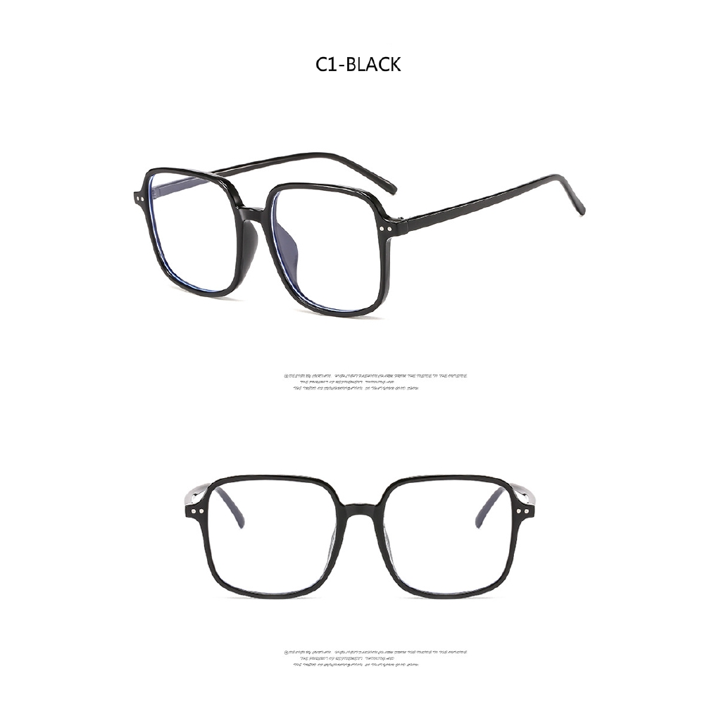 Fashion metal hinge square ins Korean men and women glasses