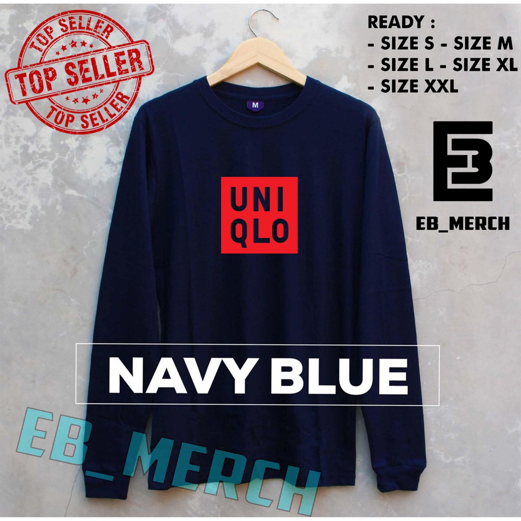 Import Quality!!! MURAH BAJU KAOS LENGAN PANJANG  UNIQLO V2  keren EB_MERCH-2