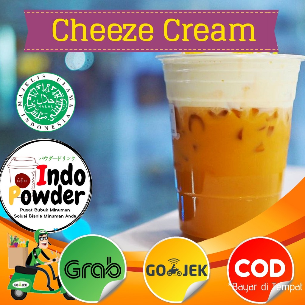 PREMIUM Cheese Tea Cream 1Kg / Cheese Cream 1Kg / Cream Cheese tea 1 Kg / Bubuk Cheese Tea 1kg