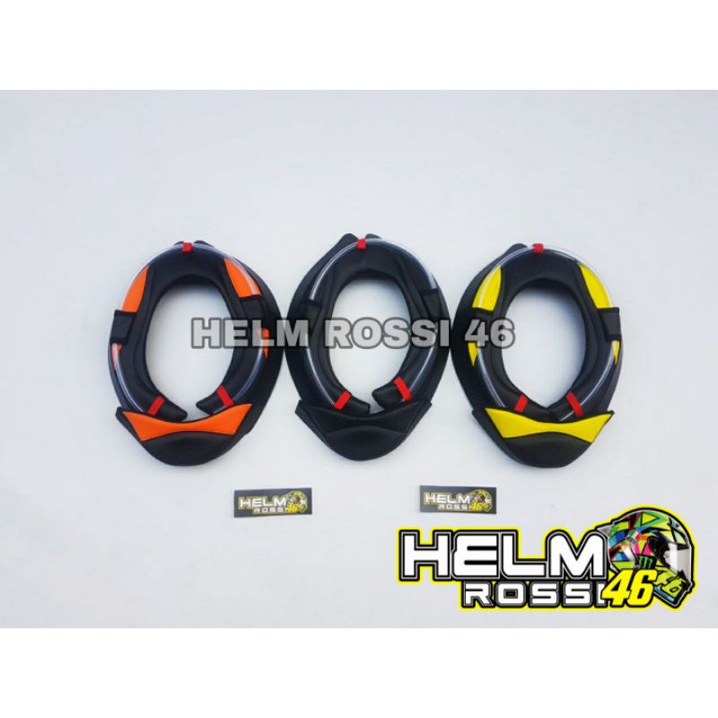 Busa leher NEXROLL ala ala Moto gp || 1 paket chin guard dagu selang - tt course R10 RC7 K2R cl max