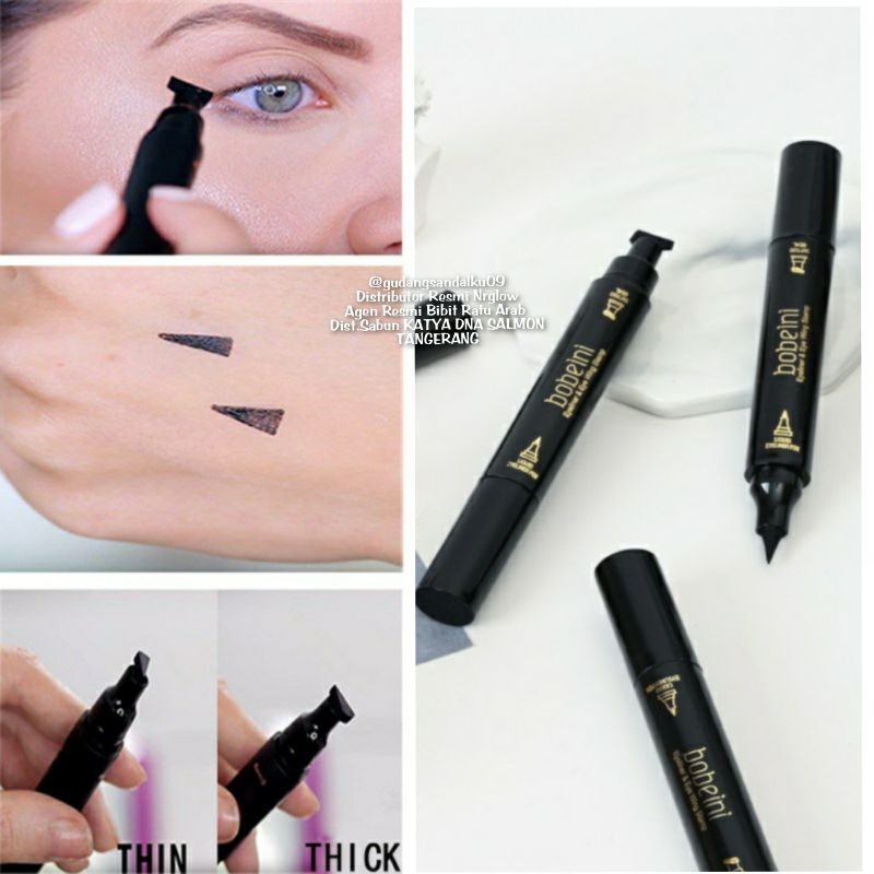 Eyeliner Stamp 2 in 1 Wing Eyeliner Spidol Waterproof Stamp Eyeliner 2in1 Eyeliner Pencil