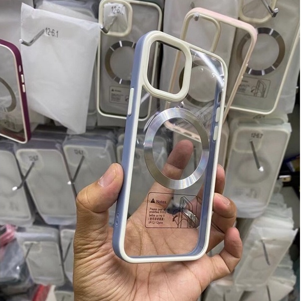 The New! ! CASE For iPhone 11 ~ 13 Pro Max Magnetic Assisted Transparent Shockproof Case Transparent Back Cover Phone Case