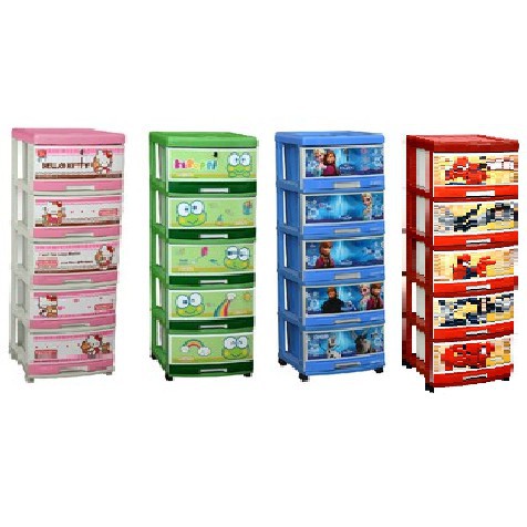 Harga Lemari Plastik Napolly 4 Susun Frozen - LEMARIWEUH