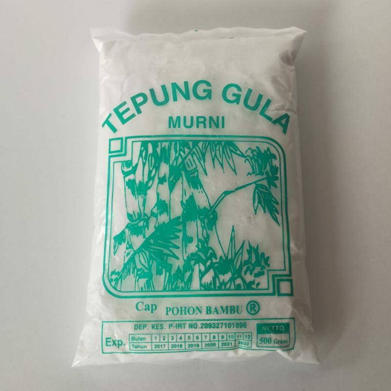 

TEPUNG GULA GULA BUBUK HALUS MURNI MERK BAMBU 500GR