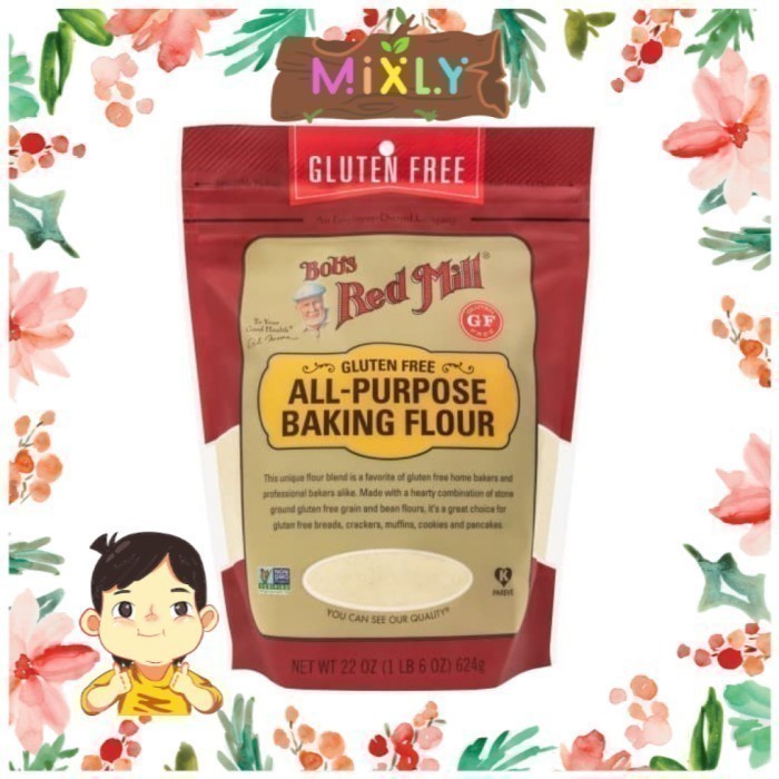 

BISA COD Bob's Red Mill GlutenFree All Purpose Baking Flour 624gr| Tepung Vegan