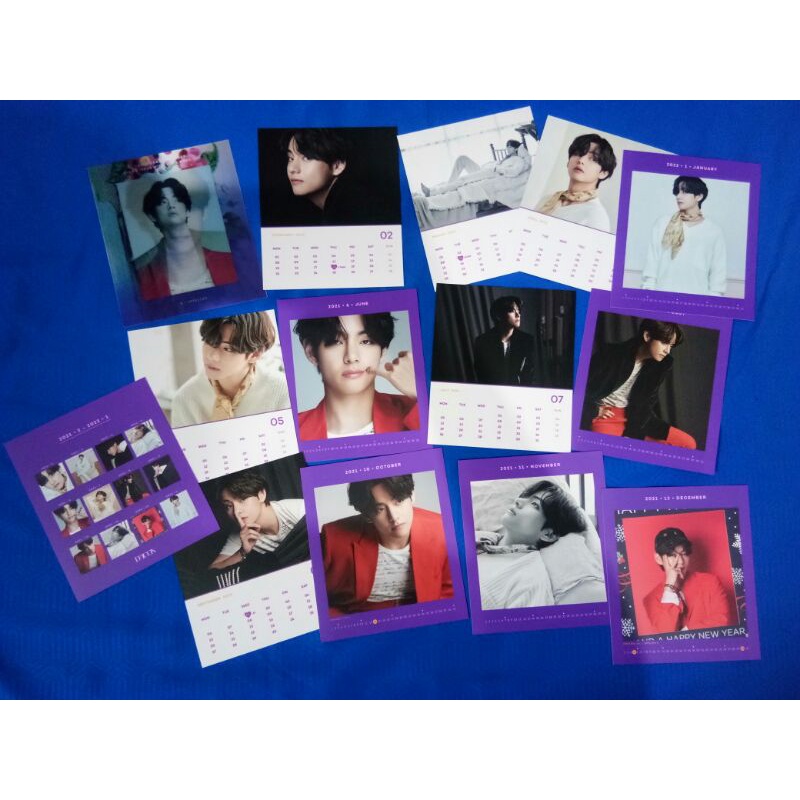 LENTICULAR DICON TAEHYUNG V BTS CALENDAR