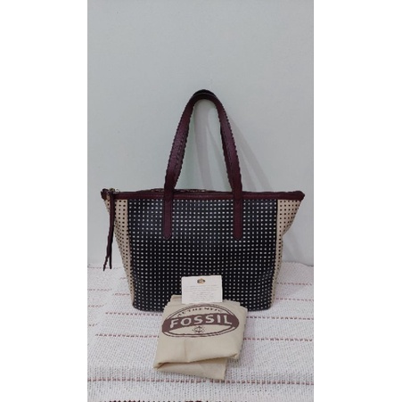 Preloved Tote Bag Fossil second