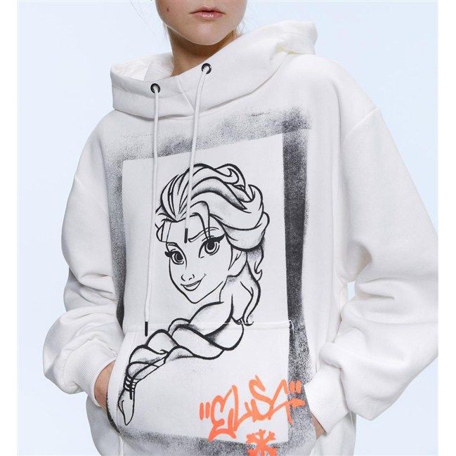 Baju Wanita Princess Elsa Hooded Sweatshirt