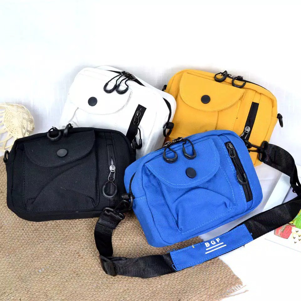 Tas selempang BGF KOREAN STYLE kanvas Import 1153