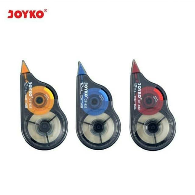 

CORRECTION TAPE JOYKO CT-522 (12M) -MERAH, KUNING, BIRU