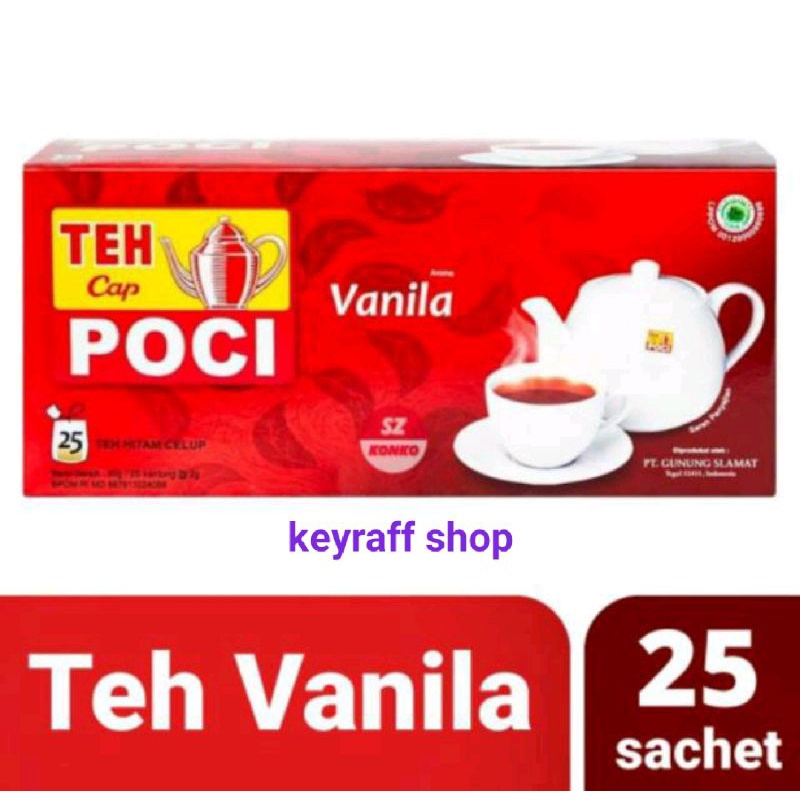 

Teh poci vanila 50g isi 25s