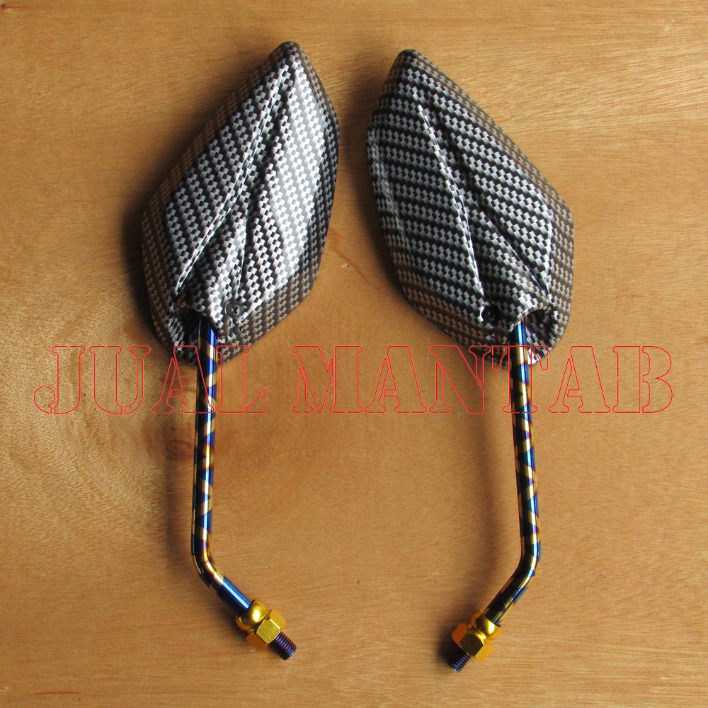 Variasi Aksesoris Spion Karbon / Carbon Tangkai Panjang Model Jupiter Khusus Yamaha Murah