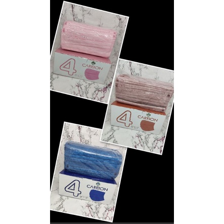 MASKER CAREION 4PLY ISI 50LEMBAR KAIN TEBAL