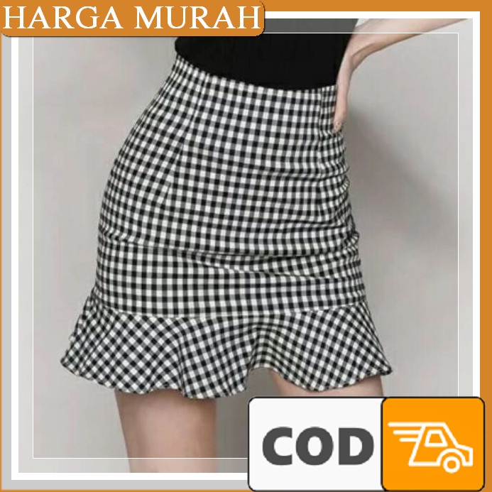 Rok Kotak Aline/Rok Kekinian/Korean Style/Trend/Rok Wanita/Murah/ ZG397 Korean Square Skirt / Rok