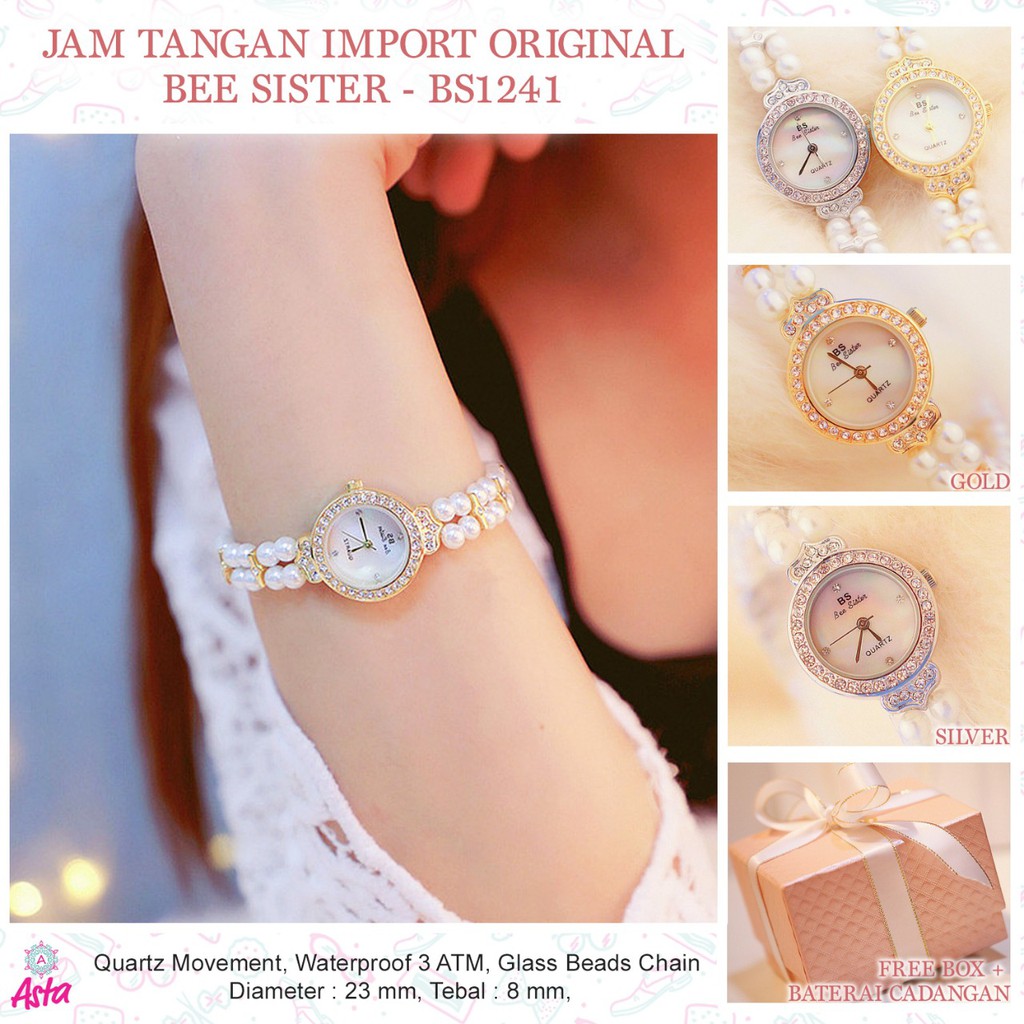 JAM TANGAN IMPORT ORIGINAL BEE SISTER-BS1241