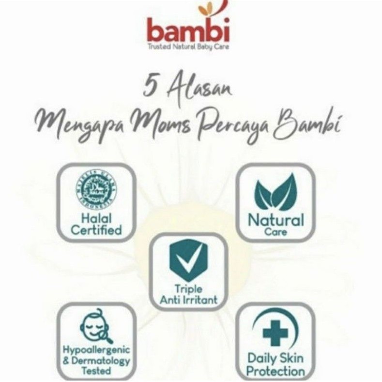 BAMBI Mild Lotion 100ml Baby Body Lotion Losion Bayi