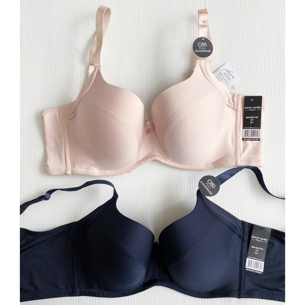BRA PIERRE CARDIN 62215 - FULL COVERAGE - BH Busa Tipis Full Cup Berkawat Kait 4 Size 36C 38C