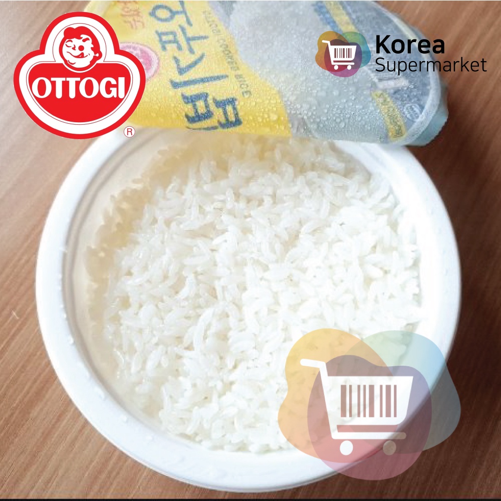 Ottogi White Rice Cooked 210G Korean / Nasi Putih Instan Korea