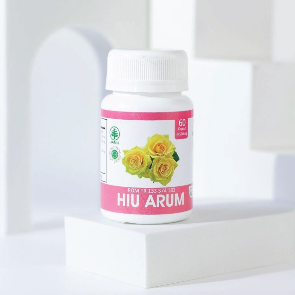 HIU ARUM 60 Kapsul - Mengurangi Bau Badan dan Bau Mulut Tak Sedap (HERBAL INDO) BPOM