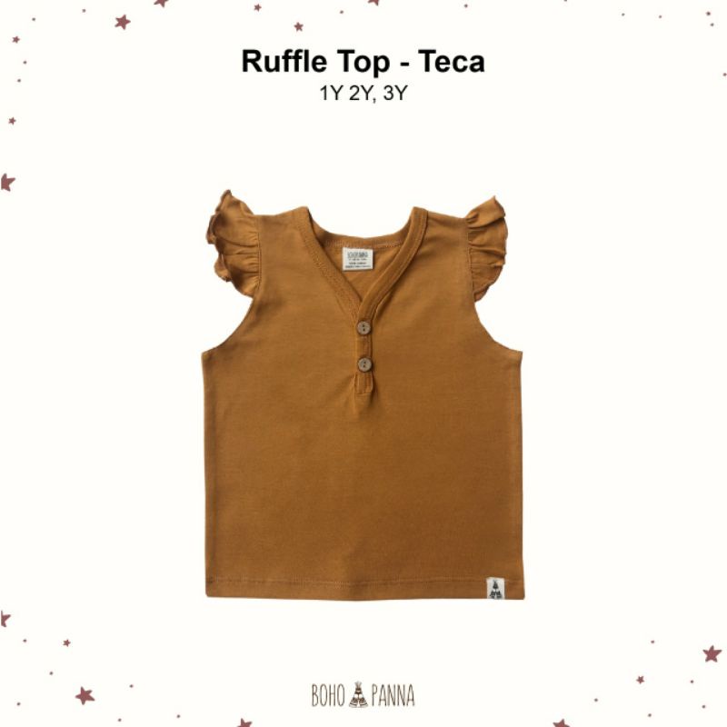 BOHOPANNA - RUFFLE TOP BOHOPANNA - BAJU ANAK - ATASAN ANAK-Teca
