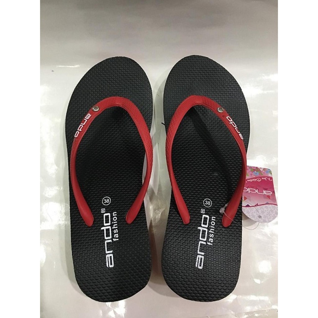 DISKON SANDAL JEPIT ANDO HAK TINGGI NICE QUEEN 05 HITAM PROMO