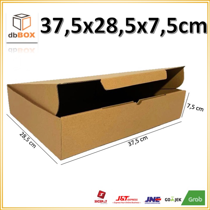 

Kardus 37,5 x 28,5 x 7,5 cm....Die Cut kotak aksesoris-dll model box pizza