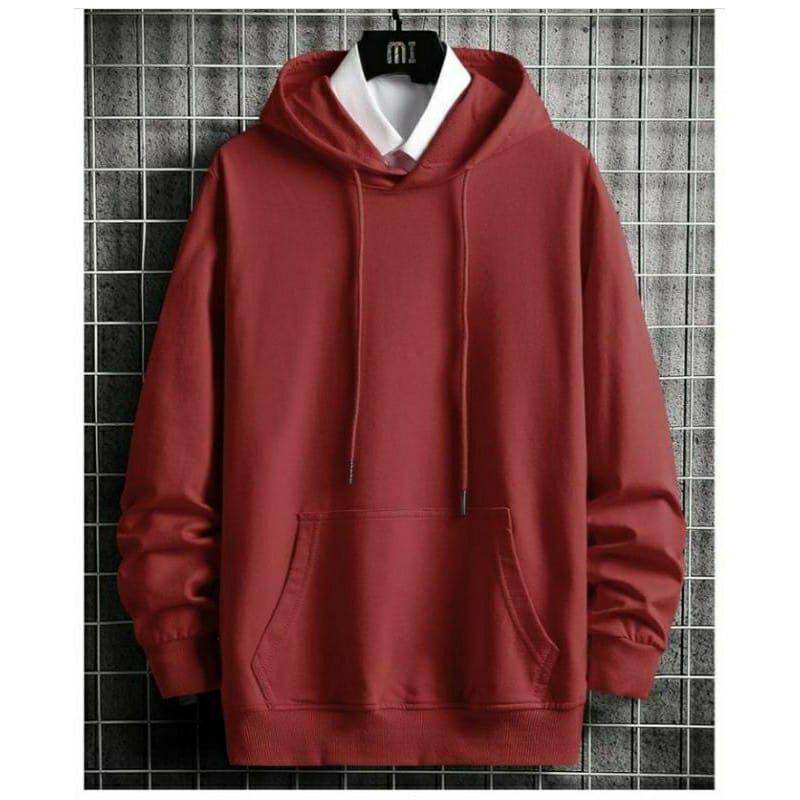 JAKET SWEATER PRIA Hoodie sweater polos TETEP TREN SEPANJANG MASA