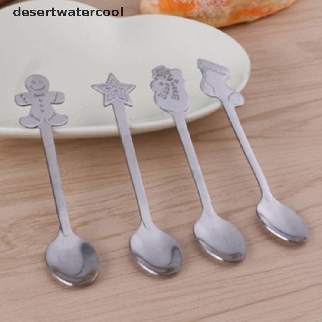 Deid Sendok Tehkopidessert Desain Gingerbread Man Untuk Dekorasi Natal