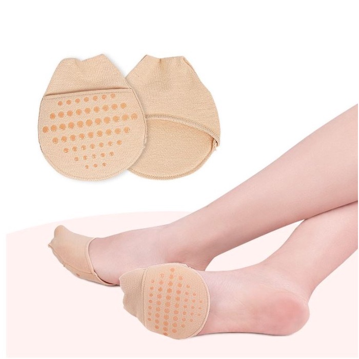 Kaos Kaki Setengah High Heels forefoot socks Women breathable silicone