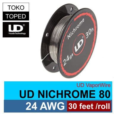 UD Nichrome 80 Wire 24 AWG 0.5mm Vaporizer Vapor Rda AUTHENTIC Jaminan Uang Kembali Bila Palsu