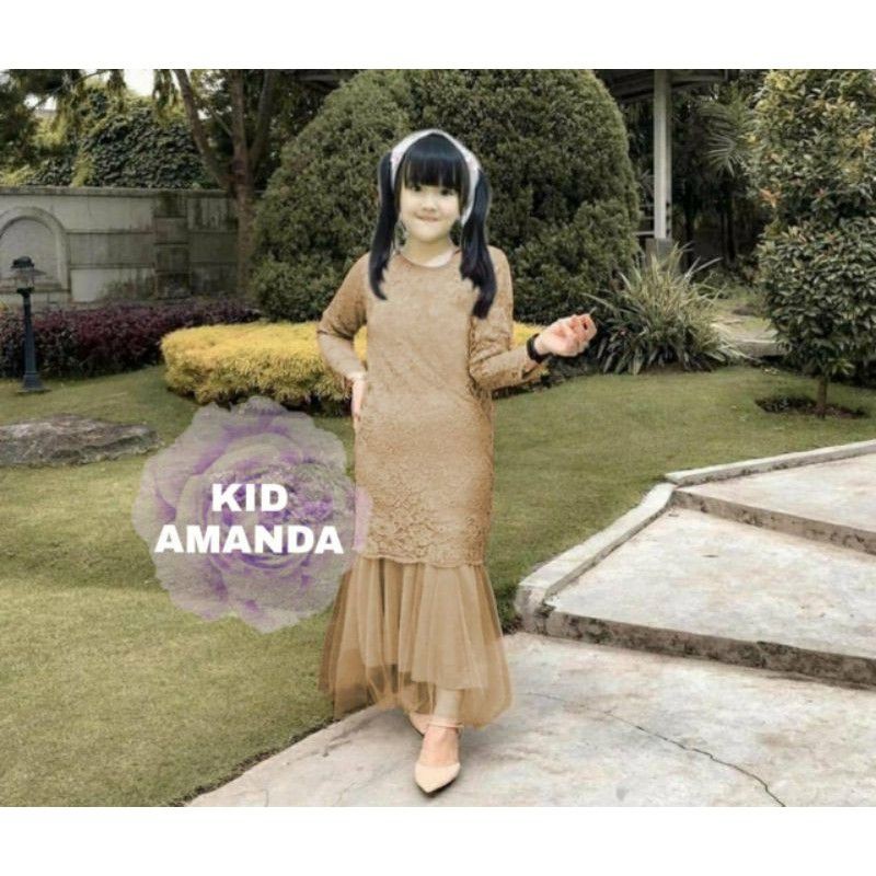 MAXI AMANDA KID 3-11 TAHUN DRESS DUYUNG ANAK PARTY GAMIS ANAK