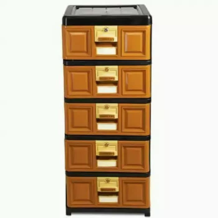 lemari plastik laci napolly 5susun