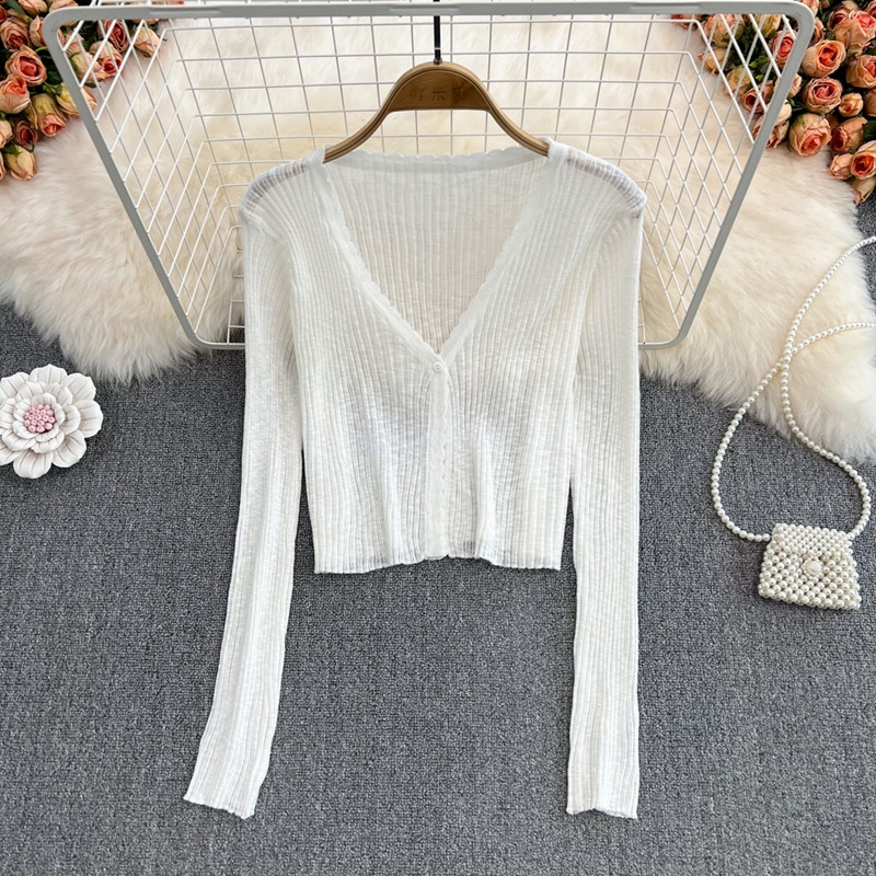 TELLY ➡️ 214 Luaran Wanita Atasan Knit Rajut Import Lengan Panjang Outer Korean Style Fashion Knitwear Murah Tipis Basic