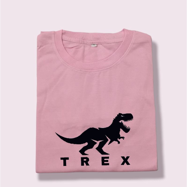 kaos pria oblong dewasa TREX DINOSAURUS ukuran baju s m l xl xxl xxxl