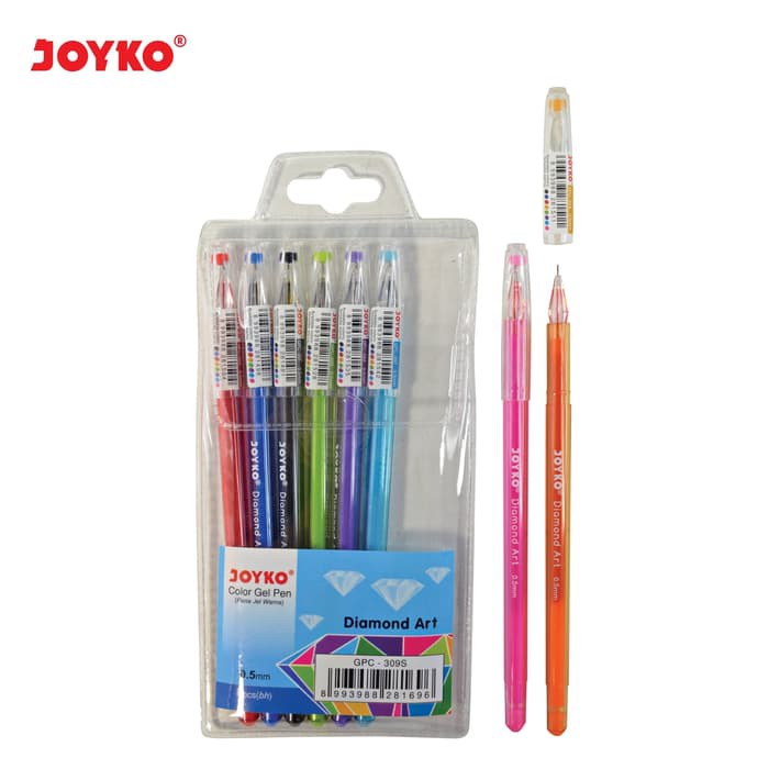 

Joyko Gell Pen GPC-309S (Diamond Art) 8 Color ( 1 Set – 8 Pcs / Warna )