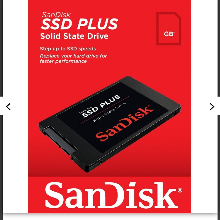 Memory SD SSD Plus 1TB SATA SDSSDA-1T00 Hitam Sandisk