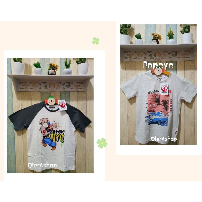 Atasan kaos t-shirt anak laki-laki Popeye/baby popeye