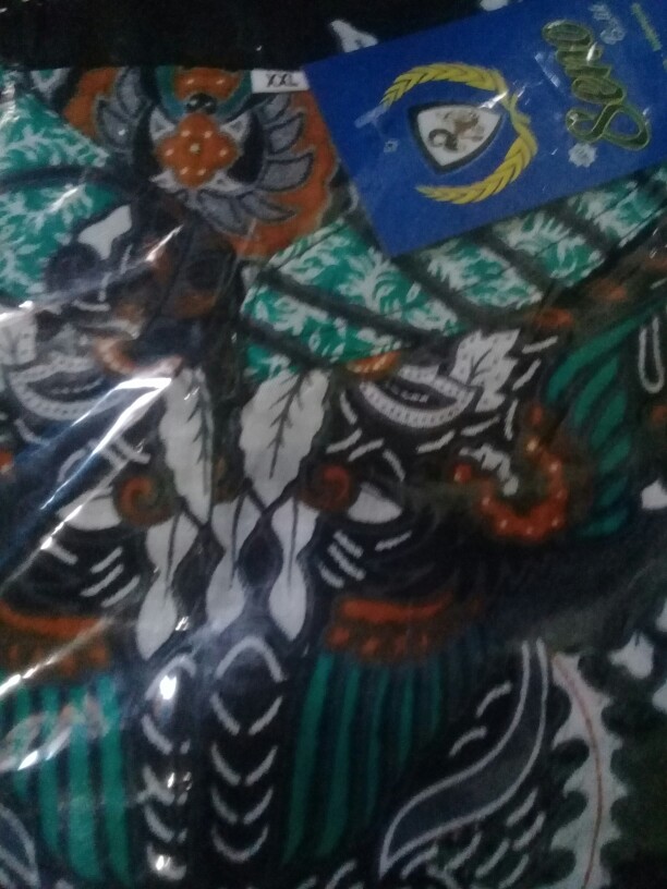 Batik Couple Batik Keluarga Ibu Ayah Dan Anak Maura Couple Sania Ruffle Modern ( Madu Hijau )