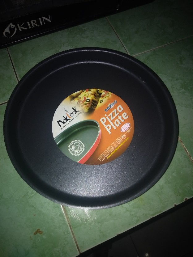 Pizza Pan Pizza Plate Makcook 24cm Teflon Anti Lengket