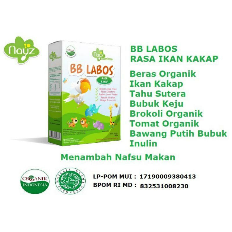 Nayz Bubur Bayi Beras Organik - 275g (Kotak)