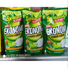 EKONOMI POWER LIQUID JERUK NIPIS SABUN CUCI PIRING 650 ML REFILL / sabun cuci piring cair