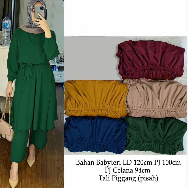 Baju setelan wanita kekinian jumbo XXL Us Set Jumbo Squilla Model Import kekinian terbaru 2022