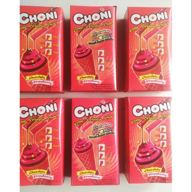 

choni/choni crispy choco/choklat strobery/1.pcs