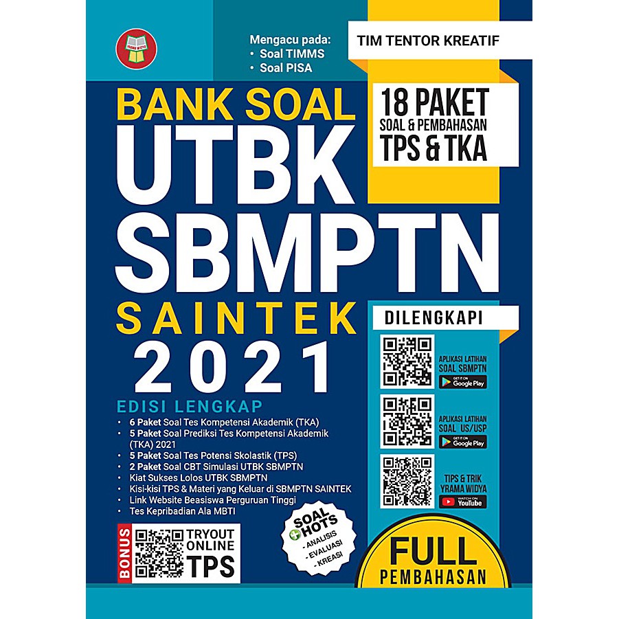 Bank Soal Utbk Sbmptn Saintek 2021 18 Paket Soal Pembahasan Shopee Indonesia