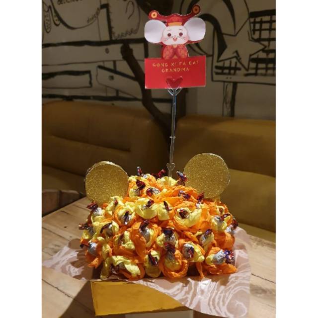 

Candies bouquet flower permen wisuda parcel gift kado hantaran